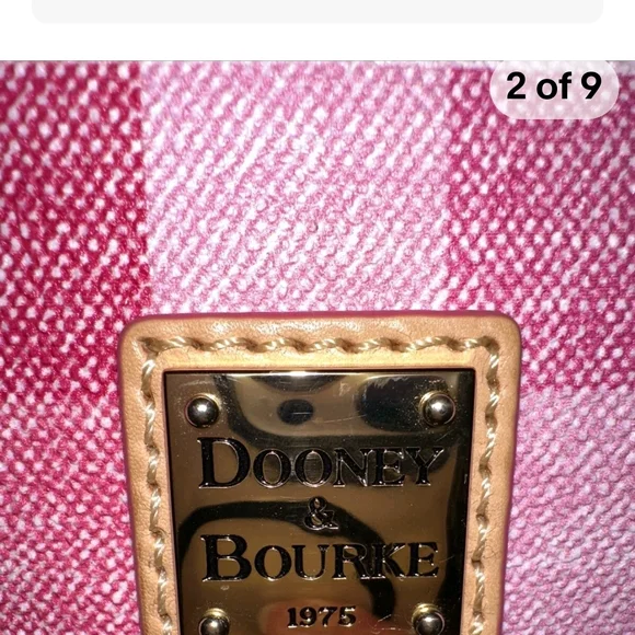Dooney & Bourke Pink Checkered Crossbody Bag - Picture 2 of 9